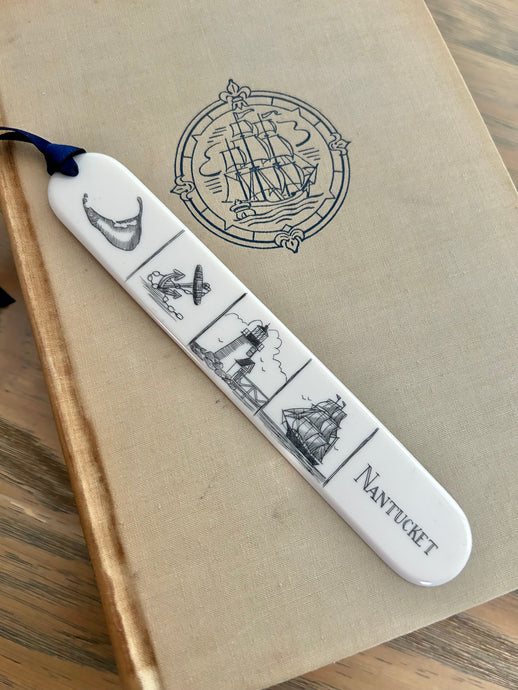 Nantucket Island & Brant Point Scrimshaw Bookmark