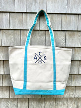ACK 4170 Medium Sky Blue Canvas Tote