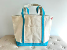 ACK 4170 Medium Sky Blue Canvas Tote