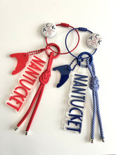 Navy Nantucket Island Bag Charms / Key Chain