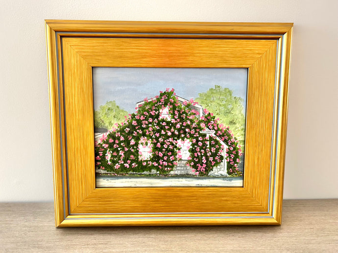 The Rose Covered Cottage of Sconset Oil Painting