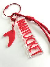 Red Nantucket Island Bag Charms / Key Chain