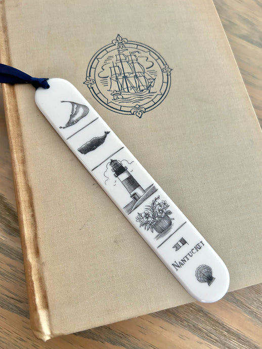 Nantucket Island & Sankaty Head Light Scrimshaw Bookmark