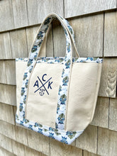 ACK 4170 Small Floral Block Canvas Tote