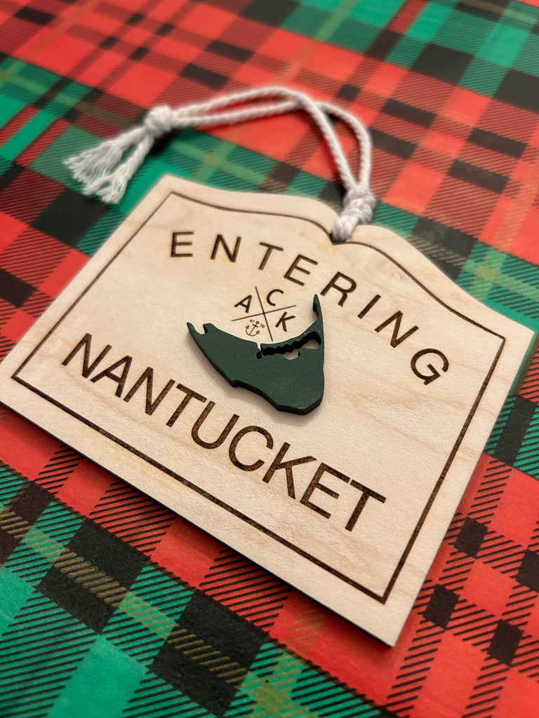 ACK 4170 Entering Nantucket Sign Ornament ACK 4170®