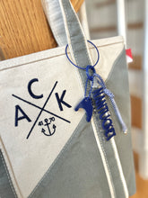 Navy Nantucket Island Bag Charms / Key Chain
