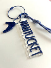 Navy Nantucket Island Bag Charms / Key Chain