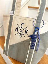 Navy Nantucket Island Bag Charms / Key Chain