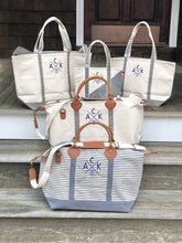 ACK 4170 Small Grey & Natural Boat Tote
