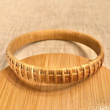 Wide Natural Nantucket Lightship Basket Bracelet