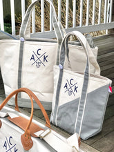 ACK 4170 Small Grey & Natural Boat Tote