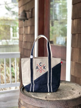 ACK 4170 Small Navy & Natural Boat Tote
