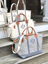 ACK 4170 Small Grey & Natural Boat Tote