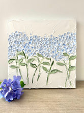 Blue Hydrangea Bouquet Toss Painting