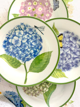 Set of 4 American Atelier Hydrangea Plates