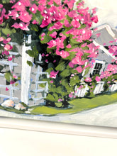 Sconset Rose Cottage in Bloom Painting