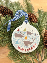 Nantucket Whales & The Rainbow Fleet Ornament