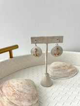 Silver & Gold Anchor and Rope Earrings