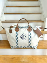 ACK 4170 Floral Block Canvas Weekender