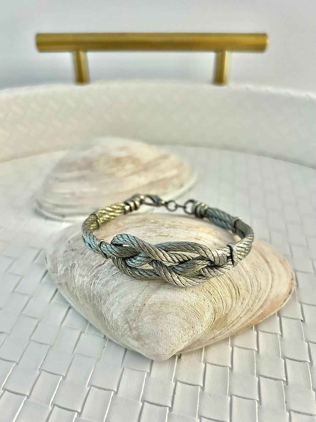 Silver Knotted Sailors Bracelet