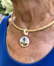 Nantucket Lightship Basket Brant Point Lighthouse Ivory Necklace