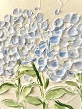Blue Hydrangea Bouquet Toss Painting