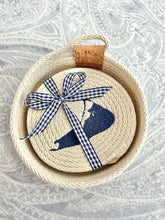 Nantucket Island Small Trinket Basket Bowl