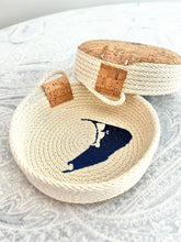 Nantucket Island Small Trinket Basket Bowl