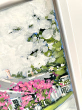 Sconset Rose Cottage in Bloom Painting