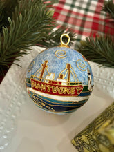 24K Gold-Plated Handcrafted Cloisonné Nantucket Ornament by Kitty Keller Designs