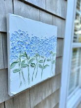 Blue Hydrangea Bouquet Toss Painting