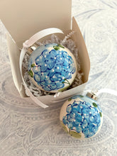 Blue Hydrangeas in Bloom Handcrafted Ornament
