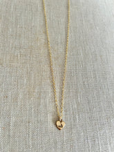 Gold Tiny Nantucket Island Cut Out Heart Necklace