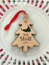 ACK 4170 50th Nantucket Christmas Stroll 2024 Tree Ornament (Gold Bow Topper)