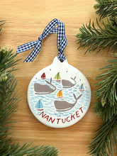 Nantucket Whales & The Rainbow Fleet Ornament