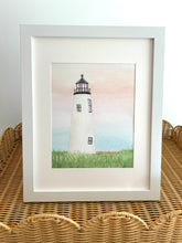 Great Point Lighthouse Framed Watercolor Print