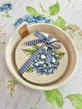 Blue Hydrangea Small Trinket Basket Bowl