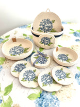 Blue Hydrangea Small Trinket Basket Bowl