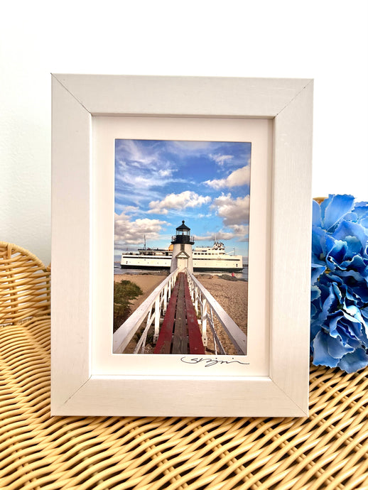 “Incoming at Brant Point” Small Framed Print