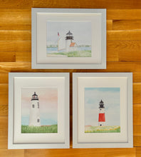 Great Point Lighthouse Framed Watercolor Print