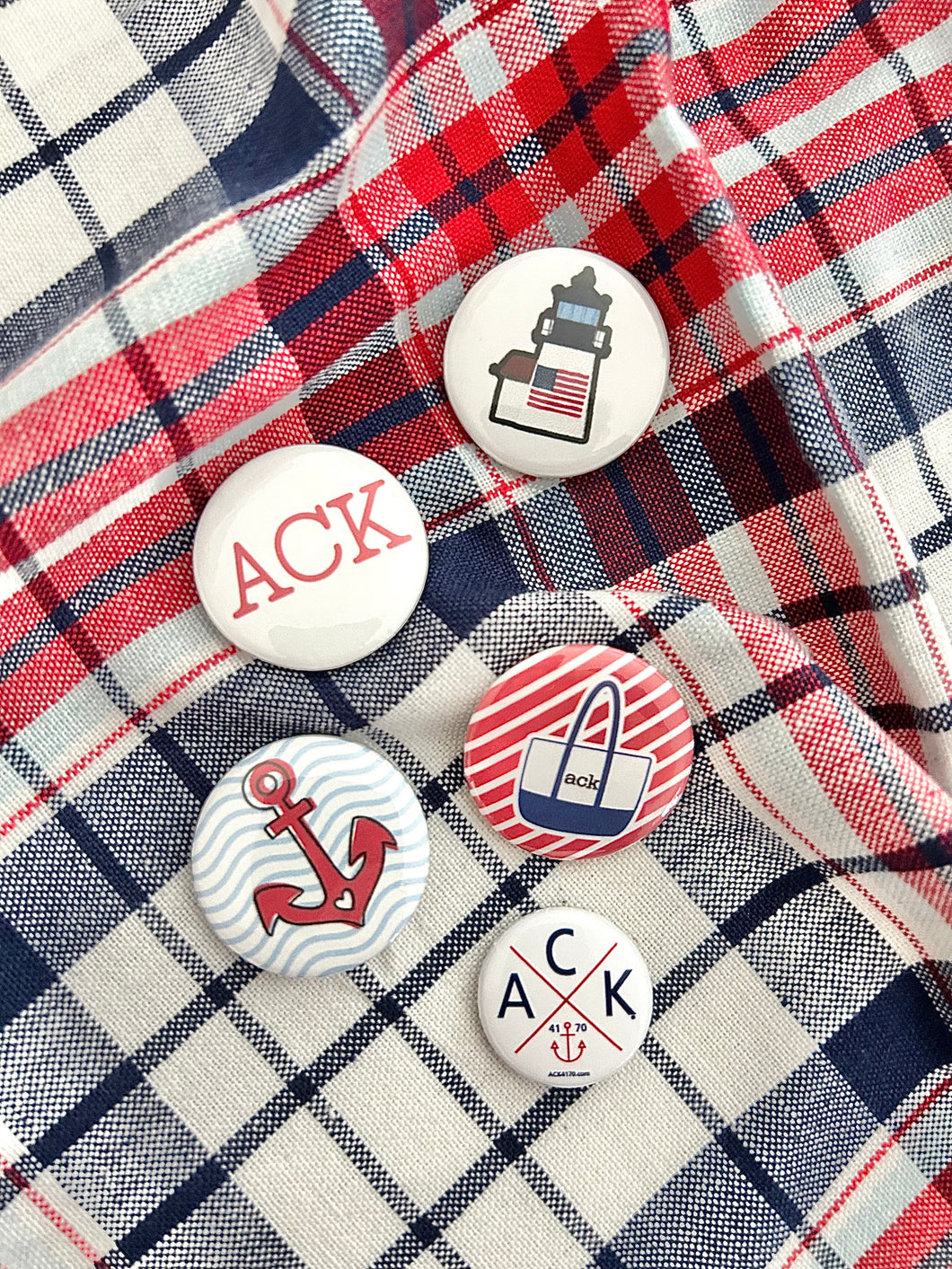 ACK Nautical Pin Set Collection