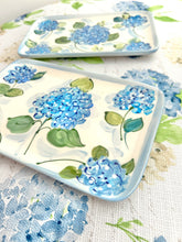 NEW! Blue Hydrangea Rectangular Platter Tray
