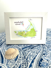 Nantucket Island Small Framed Watercolor Print