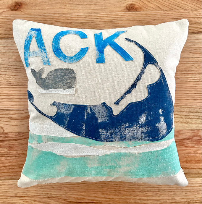ACK Nantucket Island Pillow