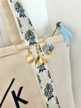 Gold Scallop / Whale Tail / Blue Hydrangea Golden Basket Brooch Pin