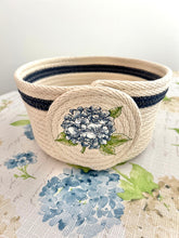 Blue Hydrangea Fruit Basket Bowl