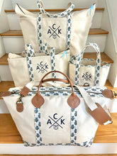 ACK 4170 Floral Block Canvas Weekender