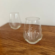 ACK 4170 Etched Stemless Wine Glass Set of 2