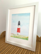 Sankaty Head Lighthouse Framed Watercolor Print