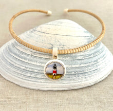 Nantucket Lightship Basket Sankaty Head Lighthouse Ivory Necklace